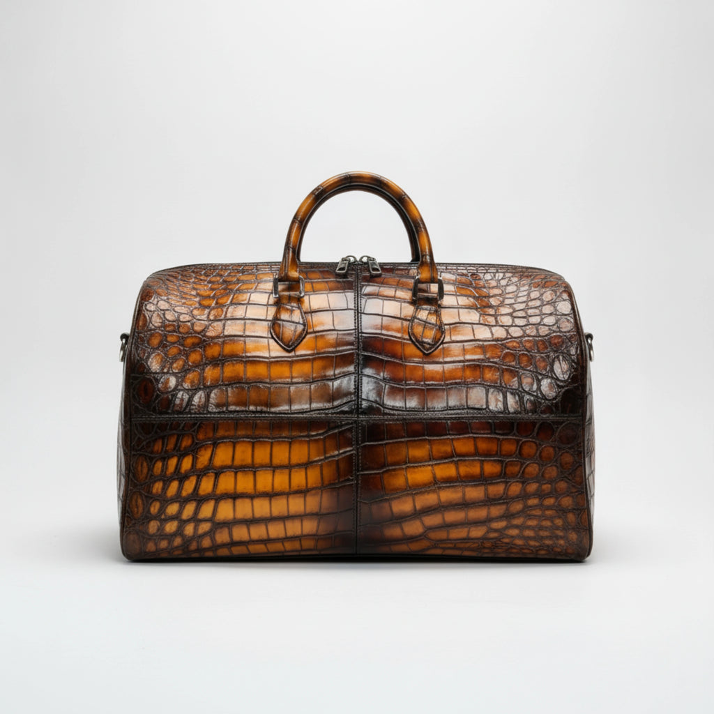 حقيبة جلد التمساح الفاخرة | Luxury Crocodile Leather Bag
