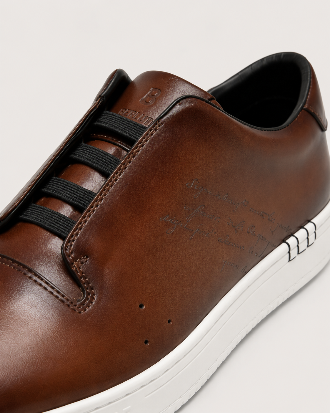 Artisan Italian Leather Sneaker — Handcrafted & Hand-Patinated